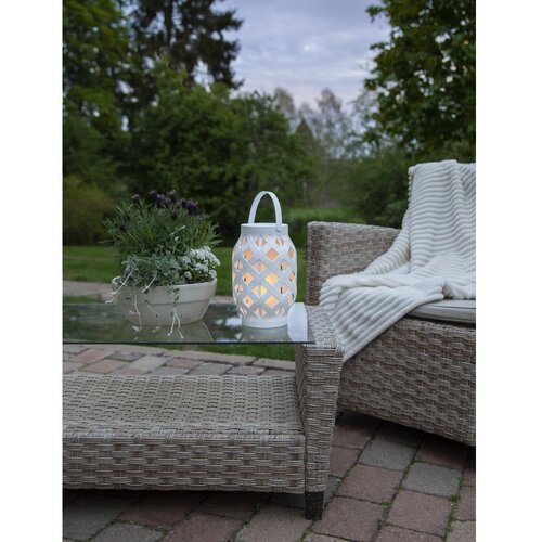 Star Trading bijela lampa Flame Lantern, visina 23 cm Slike