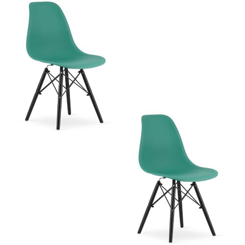 Brandless Stol OSAKA zelen / noge črne x 2, (22030595) Cene