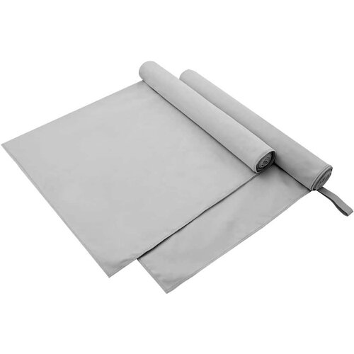 vidaXL Športne brisače 2 pcs Siva 180 x 90 cm Poliester in poliamid Cene
