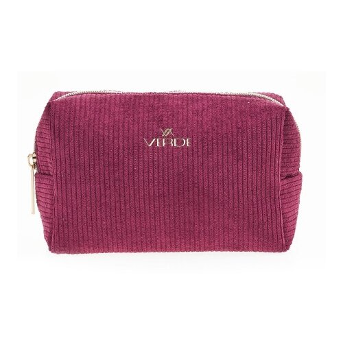 Verde Neseser pravougaoni somotski 0288, 17&amp;times;8&amp;times;12 cm roze ( 16NSV0288I ) Slike