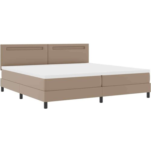  Okvir kreveta s madracem Boja cappuccina 200 x 200 cm Slike