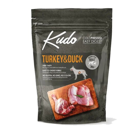 Kudo hrana za pse Turkey and Duck Medium and Maxi Adult 3kg Cene