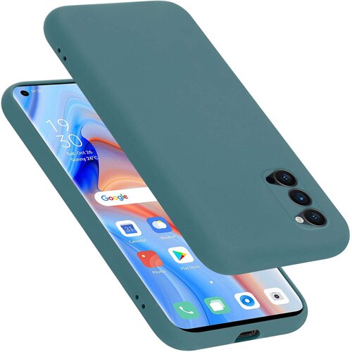 Cadorabo Ohi&scaron;je je združljivo z Oppo Reno4 PRO in tekoča zelena - Za&scaron;čitni ovitek iz prožnega silikona TPU, (20860510) Cene