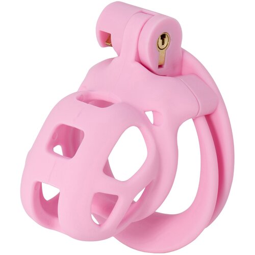 SuperLove Penis Prison Cock Cage X-Short Pink Slike
