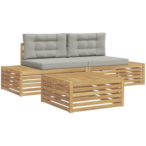  pcs Set vanjskih sofa Poliester Bijela Slike