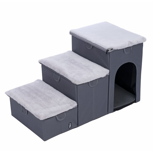 TIAKI sklopive stube za kućne ljubimce, 3 gazišta - D 76 x Š 39 x V 41 cm Cijene