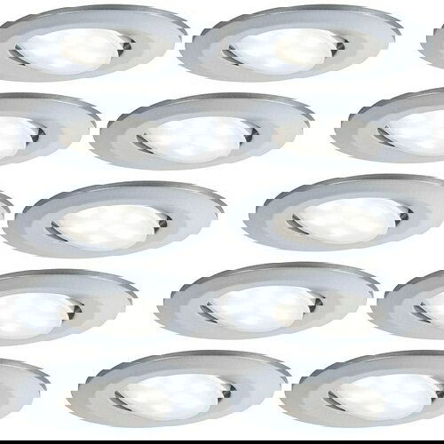 PAULMANN Set ugradbenih LED svjetiljki Calla (6 W, &amp;Oslash; x V: 9 cm x 5 mm, Krom, Neutralno bijelo) Slike