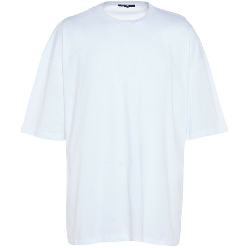 Trendyol Plus Size T-Shirt - White - Oversize Cene