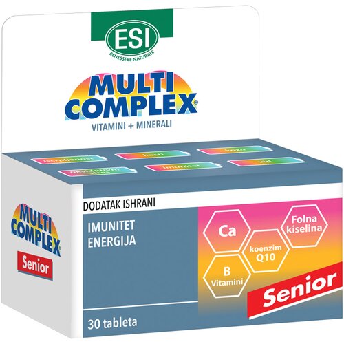 multicomplex senior vitamini + minerali + koenzim Q10 30 tableta Slike