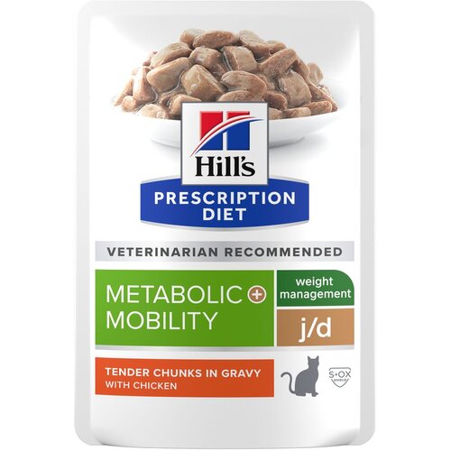 Hill&amp;rsquo;s Prescription Diet j/d Metabolic + Mobility s piletinom - 48 x 85 g Slike