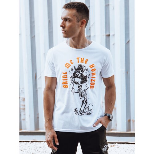 DStreet T-shirt męski z nadrukiem biały Cijene
