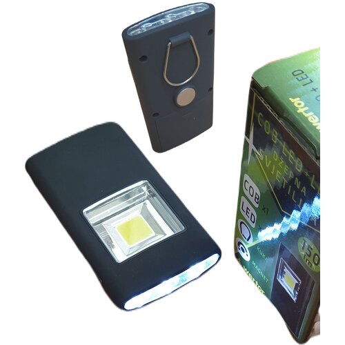  Baterijska svetilka 3LED/COB črna Cene