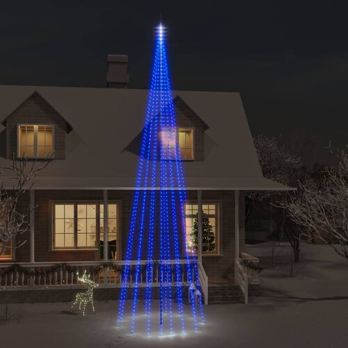 vidaXL Novoletna jelka iz 1134 modrih LED lučk 800 cm Cene
