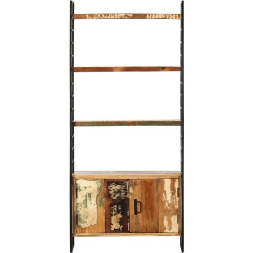 Maison Chic Knjižna omara - Knjižni regal 4-nadstropna 80x30x180 cm trden predelan les, (21725013) Slike