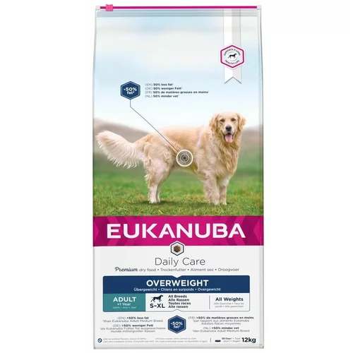 Eukanuba Daily Care Overweight Adult Dog - Varčno pakiranje: 2 x 12 kg