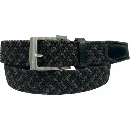 Alberto Gürtel Multicolor Braided Belt Black/Grey 95