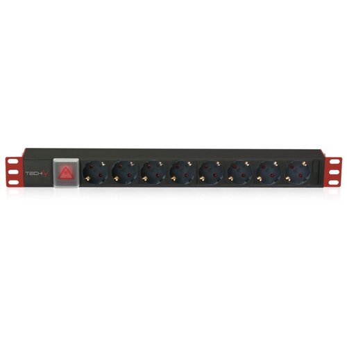 TECHly I-CASE STRIP-81UD power distribution unit (PDU) 8 AC outlet(s) 1U Black, Red Cijene