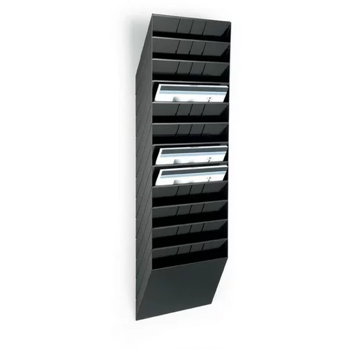 Durable Predalnik stenski 12-delni a4 ležeč durable flexiboxx črn