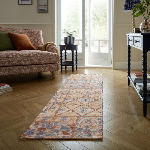 Flair Rugs ročno tkan tekač iz me&amp;scaron;anice jute v naravni barvi 60x230 cm taylor patchwork &amp;ndash; Slike