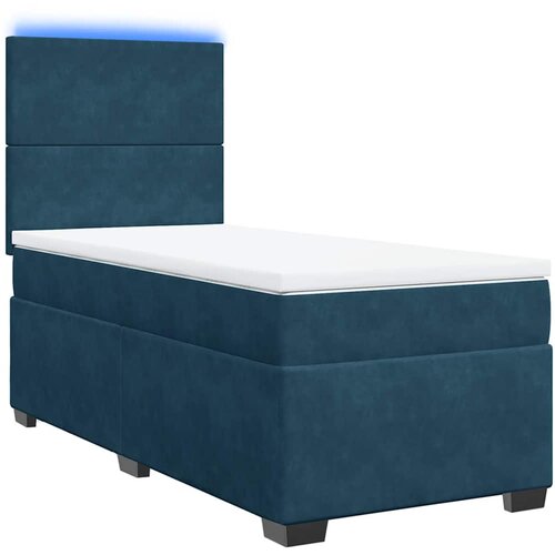 Box spring krevet s madracem plavi 90x190 cm bar&amp;scaron;unasti Slike