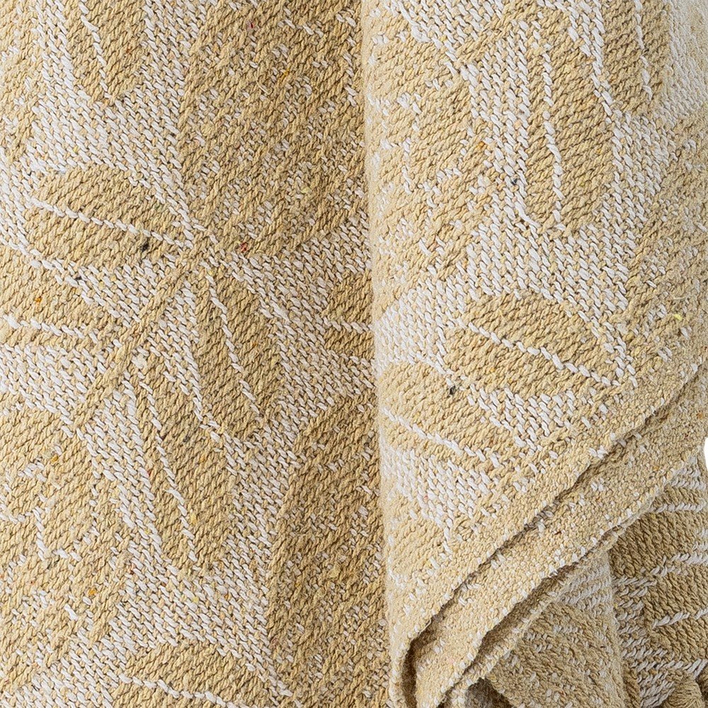 Bloomingville Žuta deka od mje&amp;scaron;avine pamuka 130x155 cm Pratello &amp;ndash; Slike