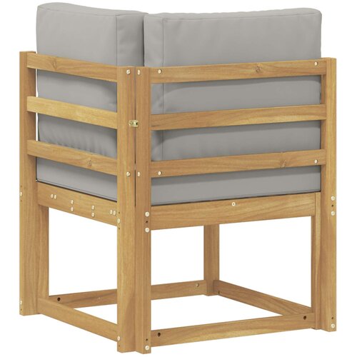  Set vanjskih sofa Bijela i svjetlosiva 51 x 54 x 73 cm Slike