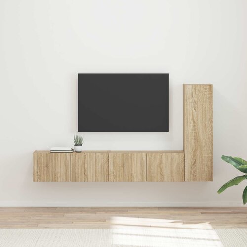  Set TV komoda 3 kom. Konstruirano drvo Slike