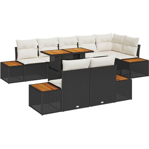  Sjedeća garnitura za vrt 9 kom. i bež Slike