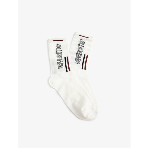 Koton Socket Socks Motto Embroidered Cene