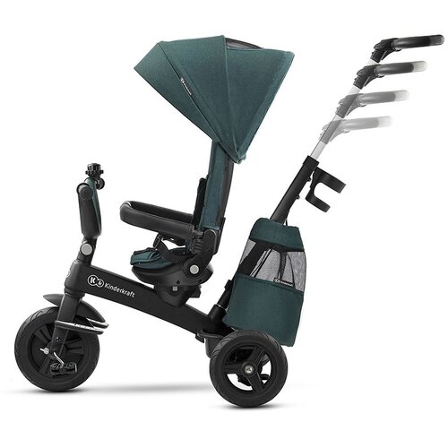 Kinderkraft otro&amp;scaron;ki tricikel 5v1 easytwist midnight green Slike