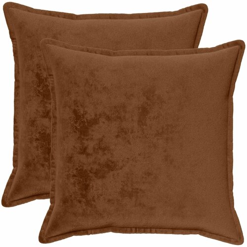  Presvlaka za jastuk 2 pcs HOUTEN Svijetlosmeđa 60 x 60 cm Slike
