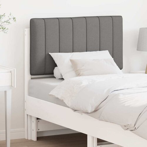  Tapecirani uzglavlje s uzglavljem Bijela i svijetlo siva 80 cm Cijene