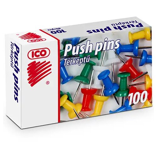ICO Pribadače u boji za pano, 100 kom Cijene