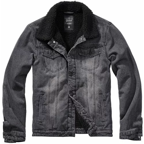 Brandit Moška zimska jeans jakna Sherpa Demin, Črna