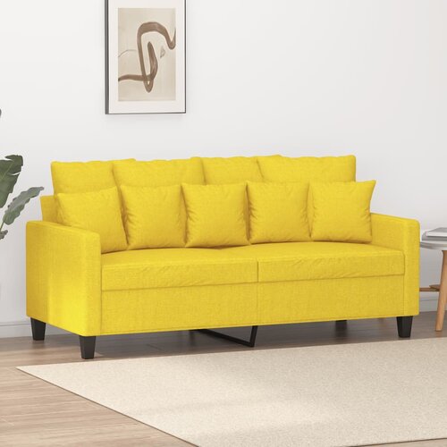  The Living Store Dvosed svetlo rumen 140 cm blago - Kavč Dvosed, (21454317) Slike
