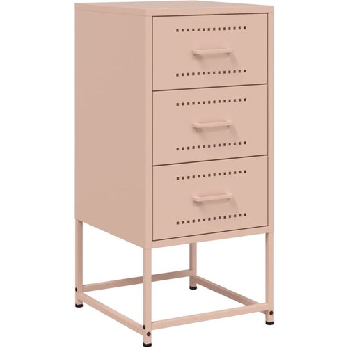 Maison Chic Nočna omarica - Nočna miza roza 36x39x78 cm jeklo, (21689246) Cene