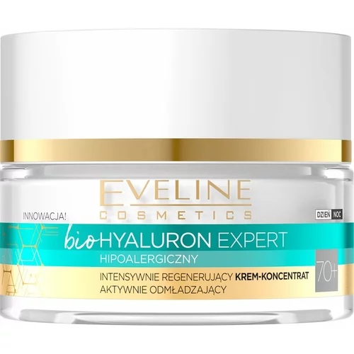 Eveline Cosmetics Bio Hyaluron Expert intenzivna regeneracijska krema 70+ 50 ml