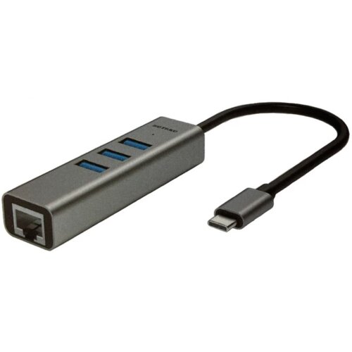  Adapter / HUB Sotako Type-C (1x USB 3.0 + 2x USB 2.0 + RJ45) 0.15 sivi Cene