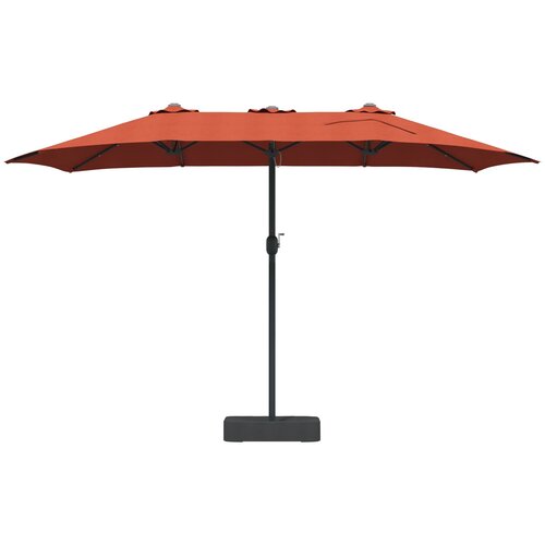  Vrtni suncobran Terakota 385 x 209 x 244 cm Poliester Slike