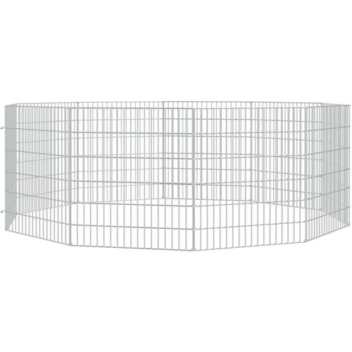VidaXL Kavez za zečeve s 10 panela 54 x 60 cm od pocinčanog željeza Slike