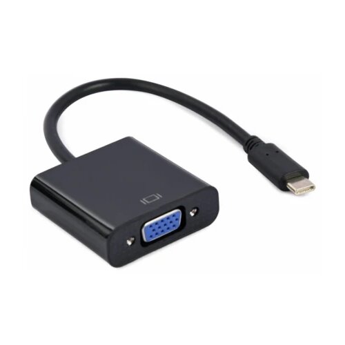 Gembird video adapter usb-c to vga HD15, m/f, cable 15cm, black, blister Cene
