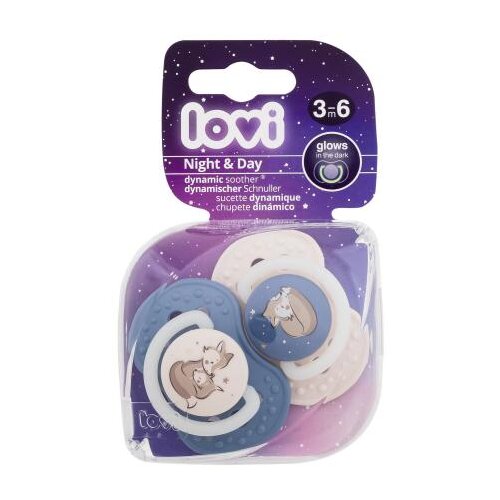 Lovi Night & Day Dynamic Soother Boy 3-6m silikonska dinamična duda varalica 2 kom za otroke Cijene