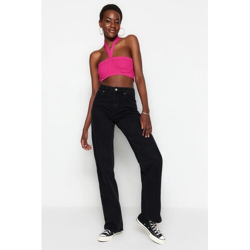TRENDYOLMILLA ženske pantalone Twoss23Je00068, crna Cene
