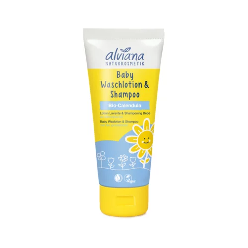 alviana naravna kozmetika losjon za umivanje in šampon za dojenčke