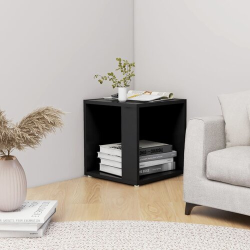 VidaXL bočni stolić crni 33 x 33 x 34,5 cm od iverice Slike