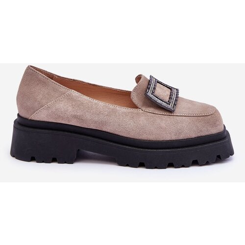 FILIPCZYK Comfortable Suede Loafers Beige Agathe Cene