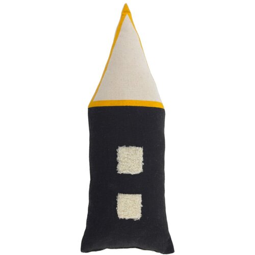 Kave Home Črno-beljasti otro&amp;scaron;ka okrasna blazina iz organskega bombaža Nisi, 13 x 35 cm Slike