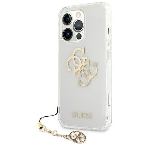 Apple Ovitek GUESS 4G Gold Charms Collection iPhone 13 Pro transparent Cene