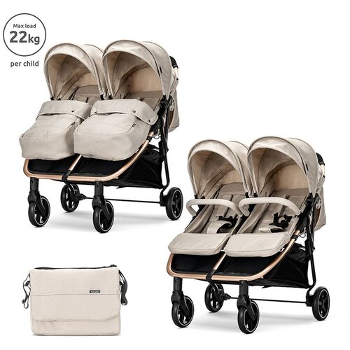 Lorelli kolica za blizance Duo, Beige Cijene