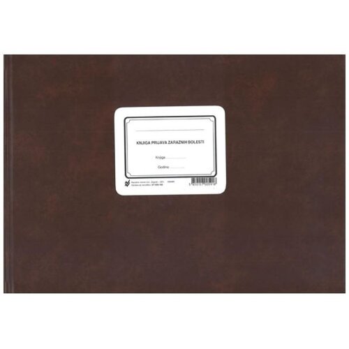 NARODNE NOVINE-UT III-6-106 KNJIGA PRIJAVA ZARAZNIH BOLESTI; Knjiga 200 stranica, 35 x 25 cm Cijene
